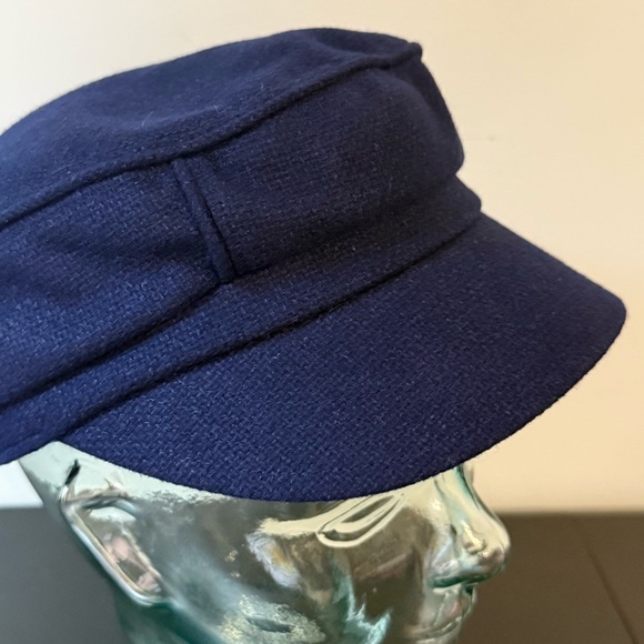 🧢 Kangol Textured Wool Fisherman Cap | Navy Blue | Medium - Picture 6 of 10